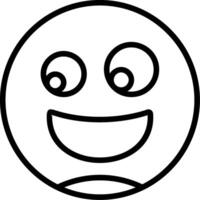 Face with Rolling Eyes Line Icon vector