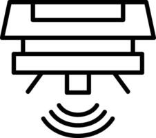 Motion Sensor Line Icon vector