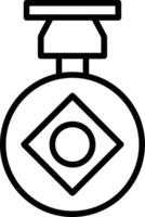 Game Reward Line Icon vector
