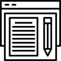 Copywriting Line Icon vector