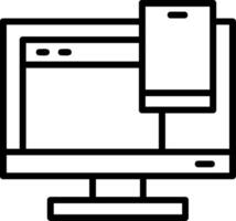 Responsive Line Icon vector