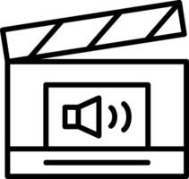 Casting Call Line Icon vector