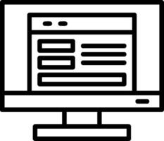 Website Ux Line Icon vector