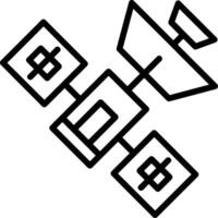 Satellite Line Icon vector