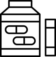 Antibiotic Line Icon vector