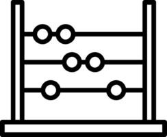 Abacus Line Icon vector