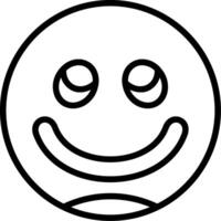 Smiling Face with Smiling Line Icon vector