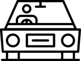 Driving Line Icon vector