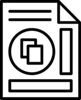 Copy Line Icon vector