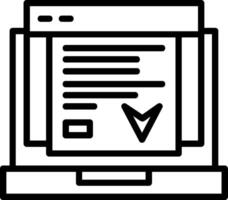 Landing Page Line Icon vector