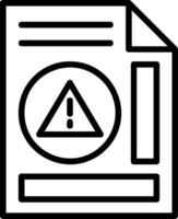Error Line Icon vector