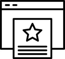 Page Quality Line Icon vector