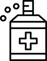 Antiseptic Line Icon vector