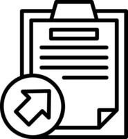 Shortcut Line Icon vector