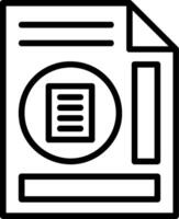 Reading Line Icon vector