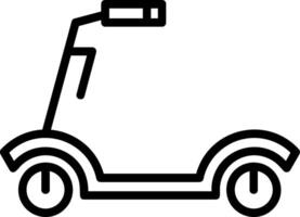 Scooter Line Icon vector