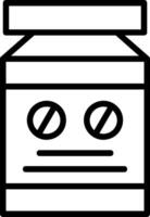 Anesthesia Line Icon vector