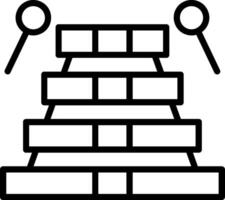 Xylophone Line Icon vector
