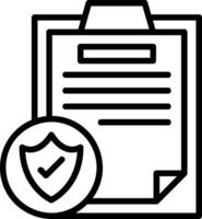 Protection Line Icon vector