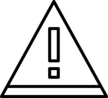 Caution Line Icon vector