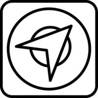 Navigation App Line Icon vector