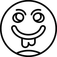 Face Vomiting Line Icon vector