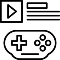 Game Line Icon vector