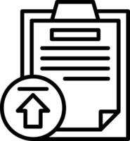 Upload Line Icon vector