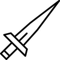 Swords Line Icon vector