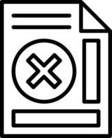 Delete Line Icon vector