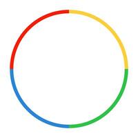 Business Colorful Round Icon On White Background Isolated Illustration vector