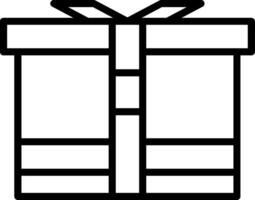 Surprise Box Line Icon vector