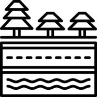 Multiple POIs Line Icon vector