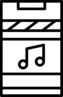 Soundtrack Line Icon vector