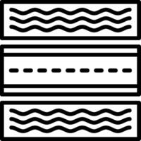 Roadside Line Icon vector