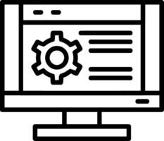 Web Optimization Line Icon vector