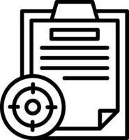 Target Line Icon vector