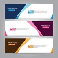 Abstract design web banner template. Web Design Elements - Header Design. Abstract geometric web banner template on grey background. Modern. vector