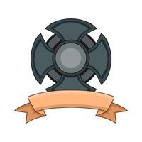illustration of Shield with Ribbon vector