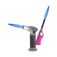 two type of gas lighter vector