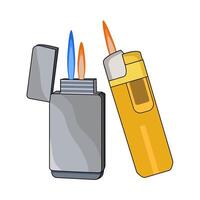 Ignite with Gas Lighter vector