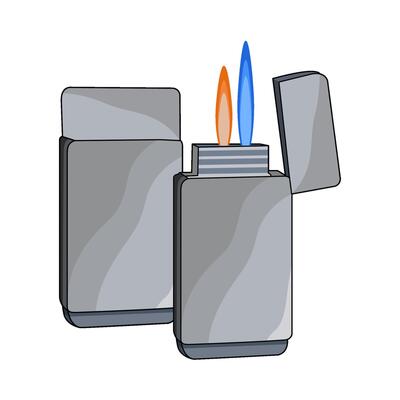 illustration of two gas lighters
