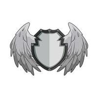 Shield with Spreading Wings vector