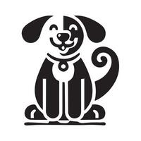 Cute cartoon dog with bone, perfect for pet-related projects. vector
