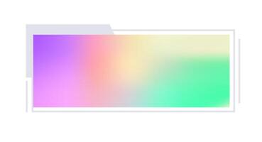 Futuristic element illustration. Colorful lower third overlay. vector