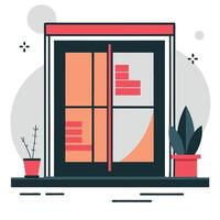 Illustrative Concept of Windows Operating System Design and Features vector