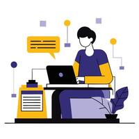 Comprehensive Guide to Proper Typing Techniques An Illustrated Concept vector