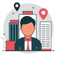 Depiction of a Vacant Position Abstract Illustration of Hiring Concept vector
