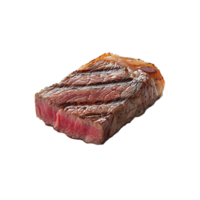 Seared Prime Rib Steak on Plate with Grill Marks png