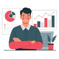 Illustrated Vision of Abstract Data Concepts vector